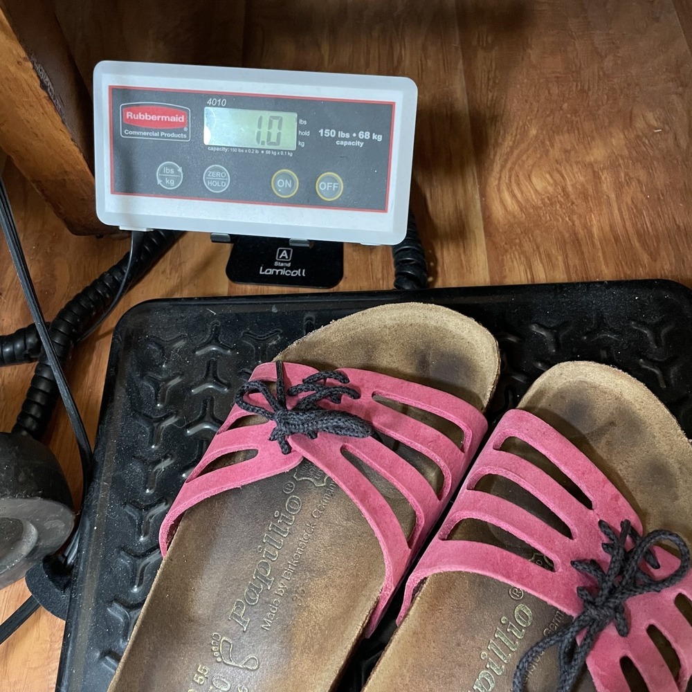 Papillio Birkenstock Lace Slide Sandal Pink EU39 US8.5 Dopamine Rainbow Slip On - Picture 13 of 13